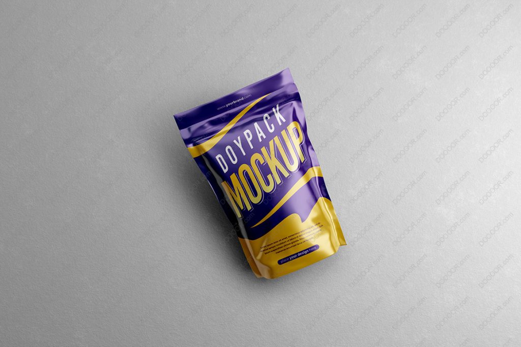 高端亮膜自封袋自立袋食品包装样机