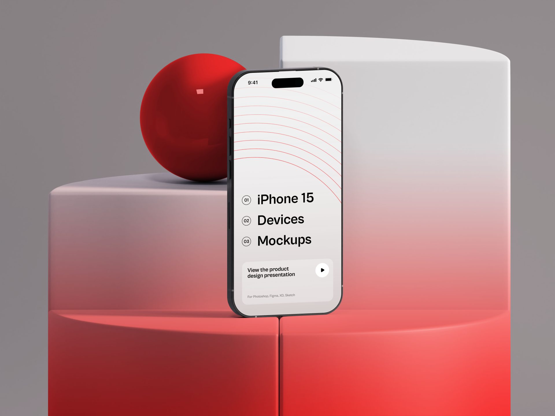 iPhone手机玻璃渐变风APP屏幕界面壁纸样机插图7 iPhone手机玻璃渐变风APP屏幕界面壁纸样机