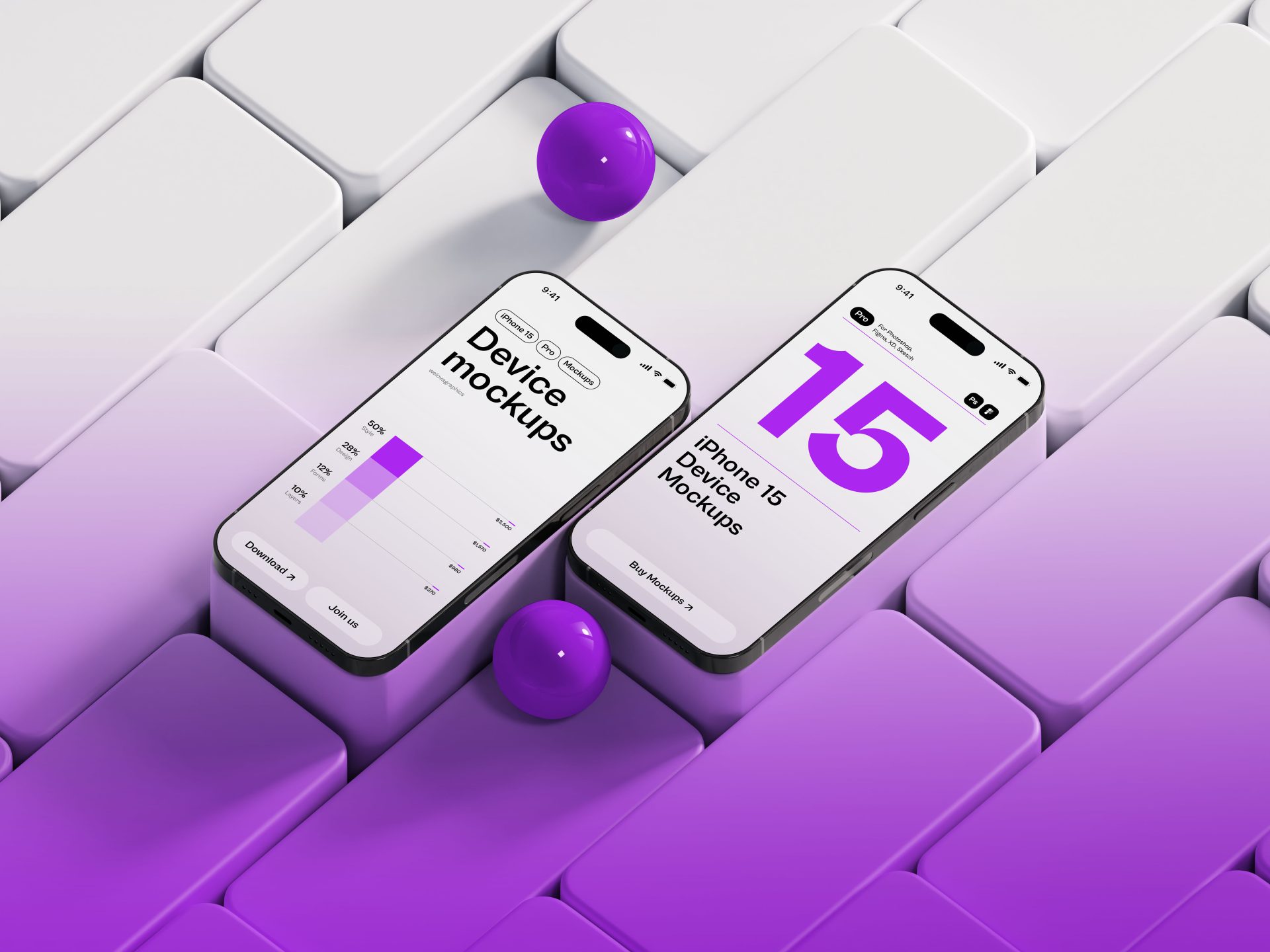iPhone手机玻璃渐变风APP屏幕界面壁纸样机插图9 iPhone手机玻璃渐变风APP屏幕界面壁纸样机