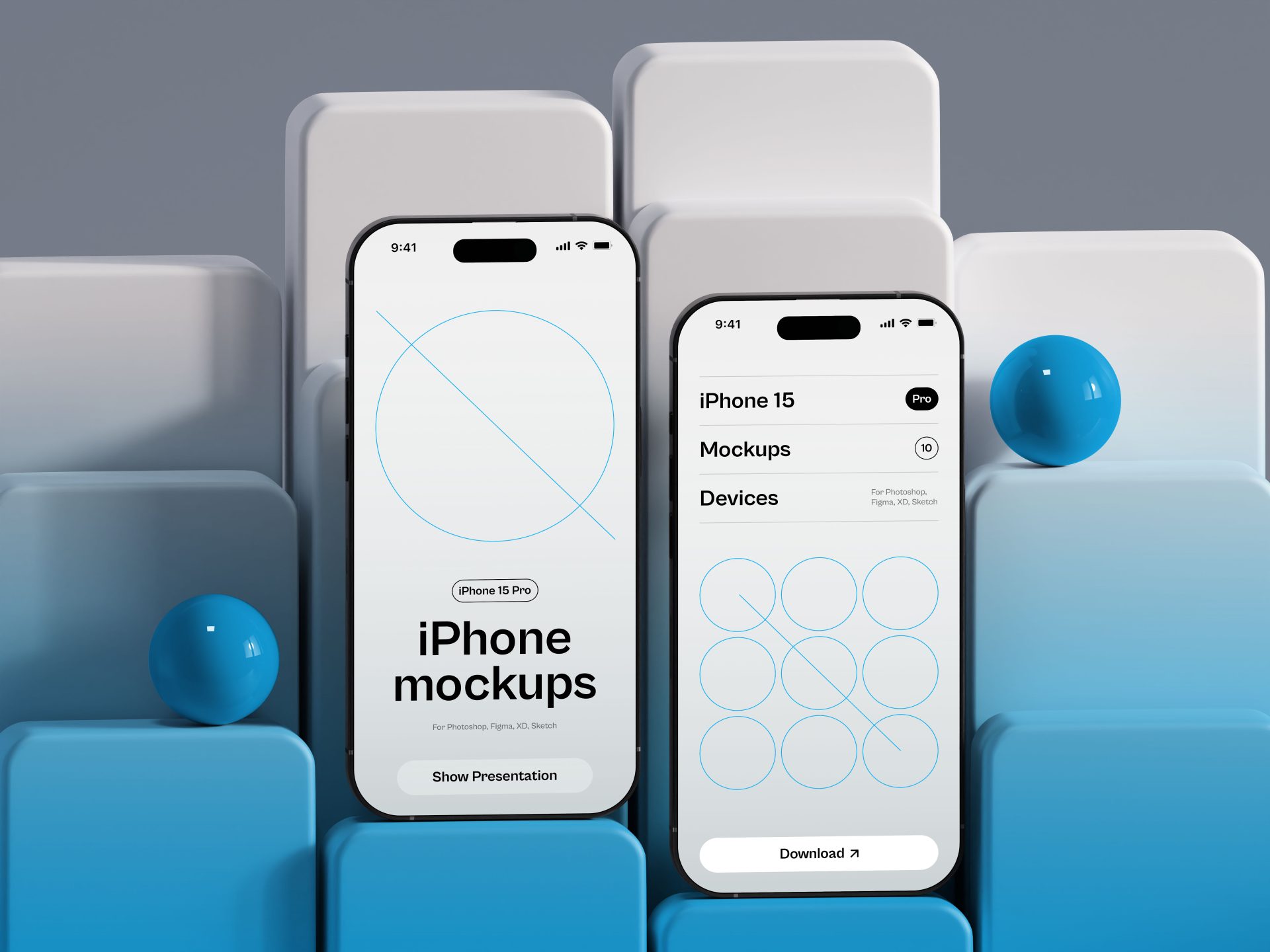 iPhone手机玻璃渐变风APP屏幕界面壁纸样机插图8 iPhone手机玻璃渐变风APP屏幕界面壁纸样机