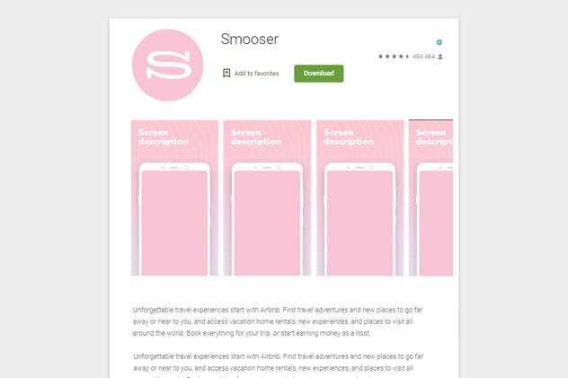 谷歌商店APP应用演示设计样机 App Mockup Preview (Google Play)插图(1)
