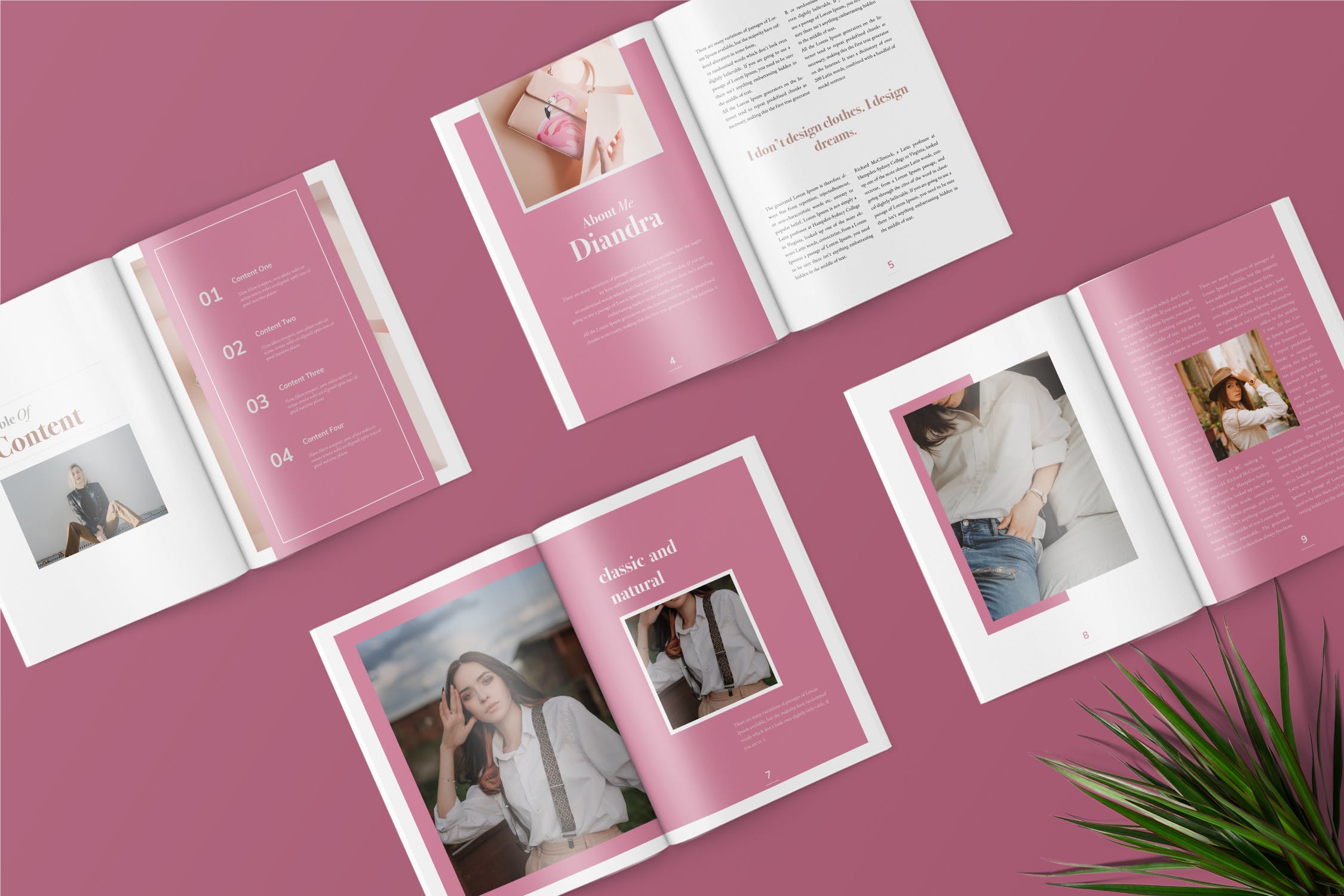 时装画册产品目录Lookbook排版设计INDD模板 Fashion Lookbook Catalogue插图(1)