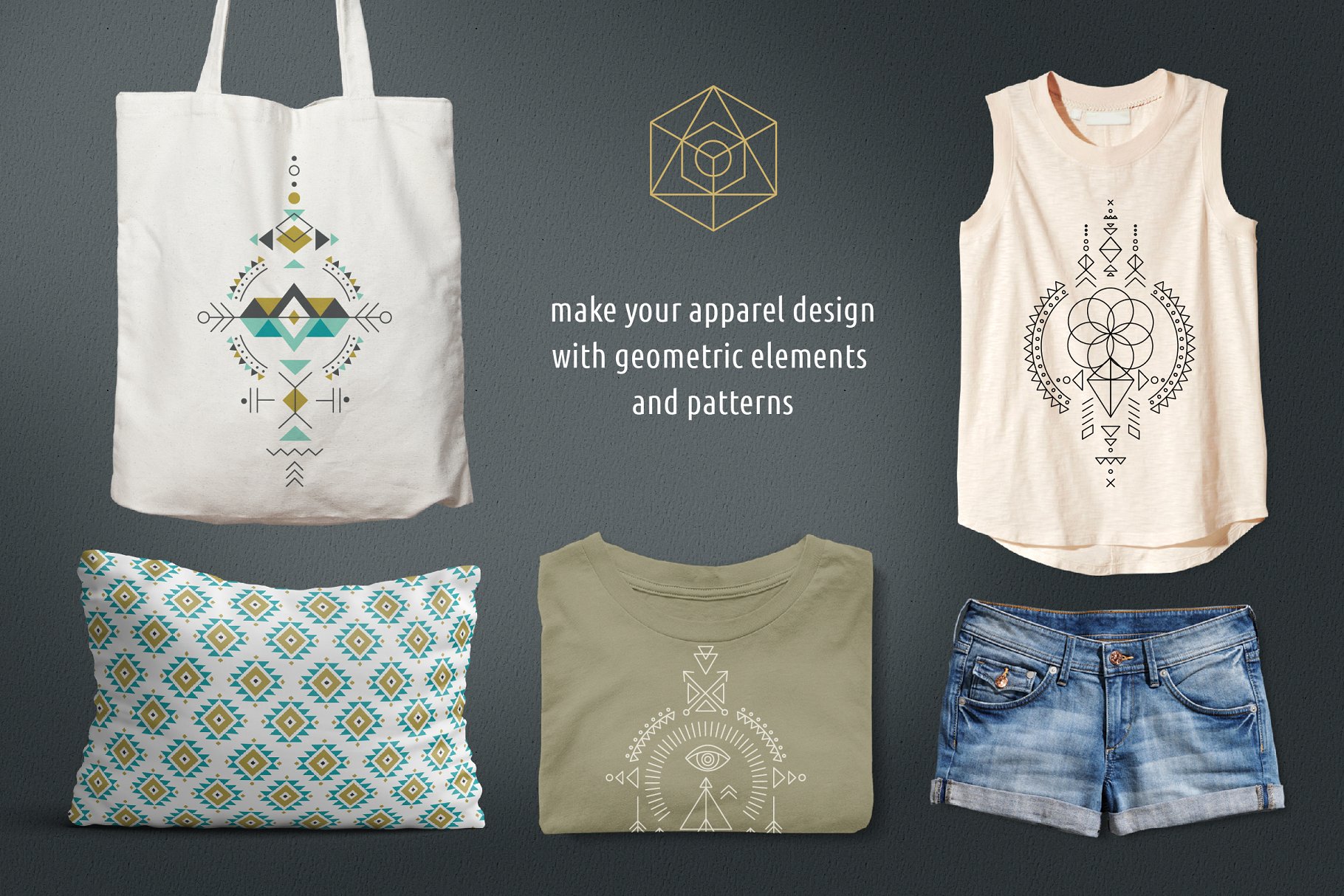 神圣几何图形设计素材集[Logo模板/图案/图标] Esoteric Sacred Geometry Huge Bundle插图(1)