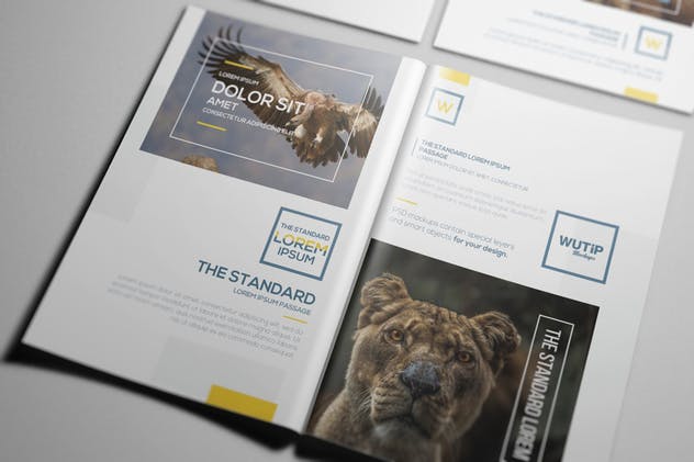 A4/A5宣传册目录产品手册样机 A4/A5 Brochure-Booklet Mockups插图(15)