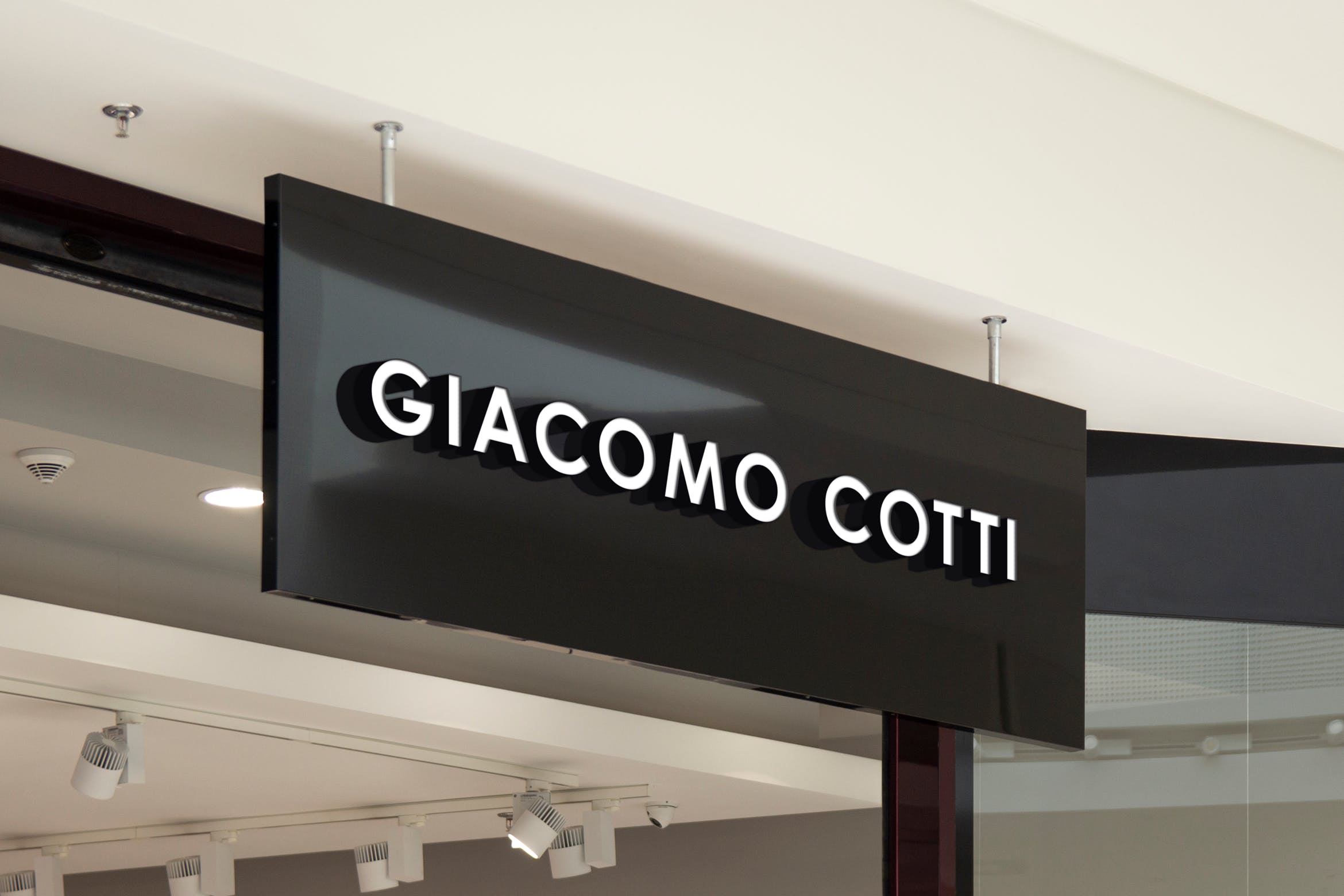 3D立体店面招牌Logo设计图素材库精选＃5 3d Logo Storefront Sign Mockup #5插图