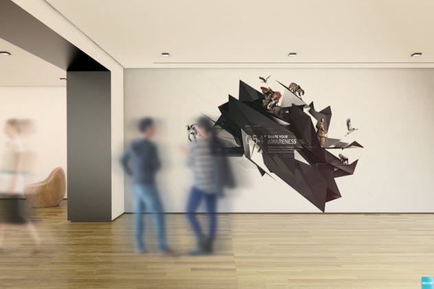 橱窗海报＆艺术墙画框样机 Poster and Art Wall Mockups插图(7)