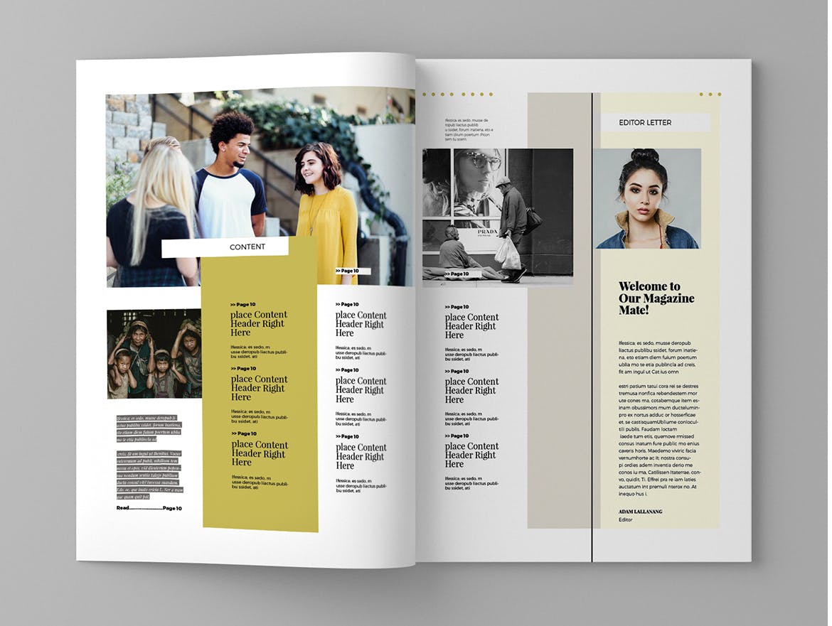 时尚企业素材库精选杂志排版设计模板 Monarc – Magazine Template插图(2)