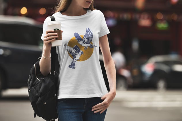 潮流时尚T恤都市版服装样机Vol.1 T-Shirt Mockup Urban Edition Vol. 1插图(6)