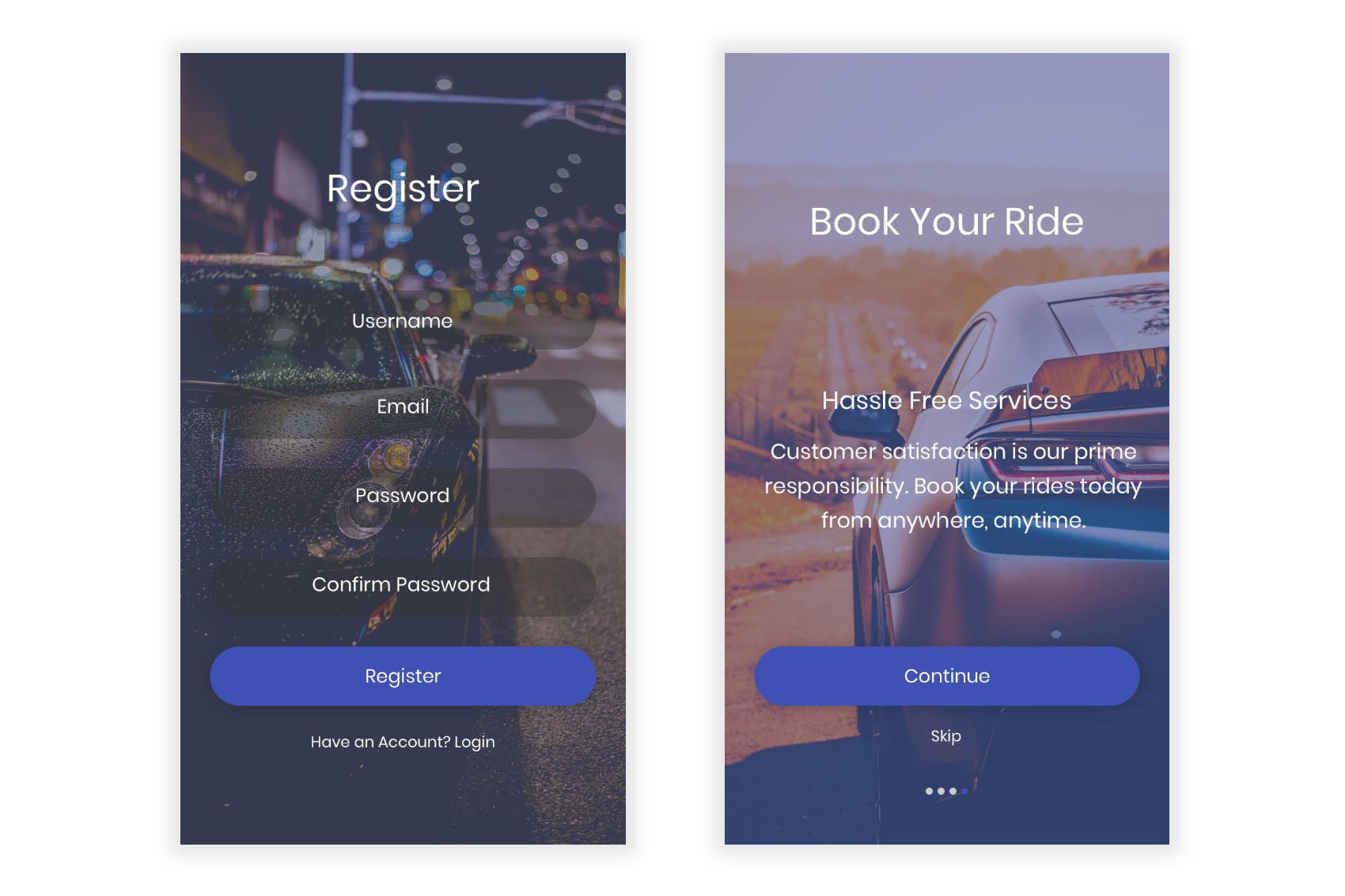 出租车打车APP应用UI界面设计Sketch模板 Taiksi – Taxi & Cab Booking Sketch UI Kit插图(2)