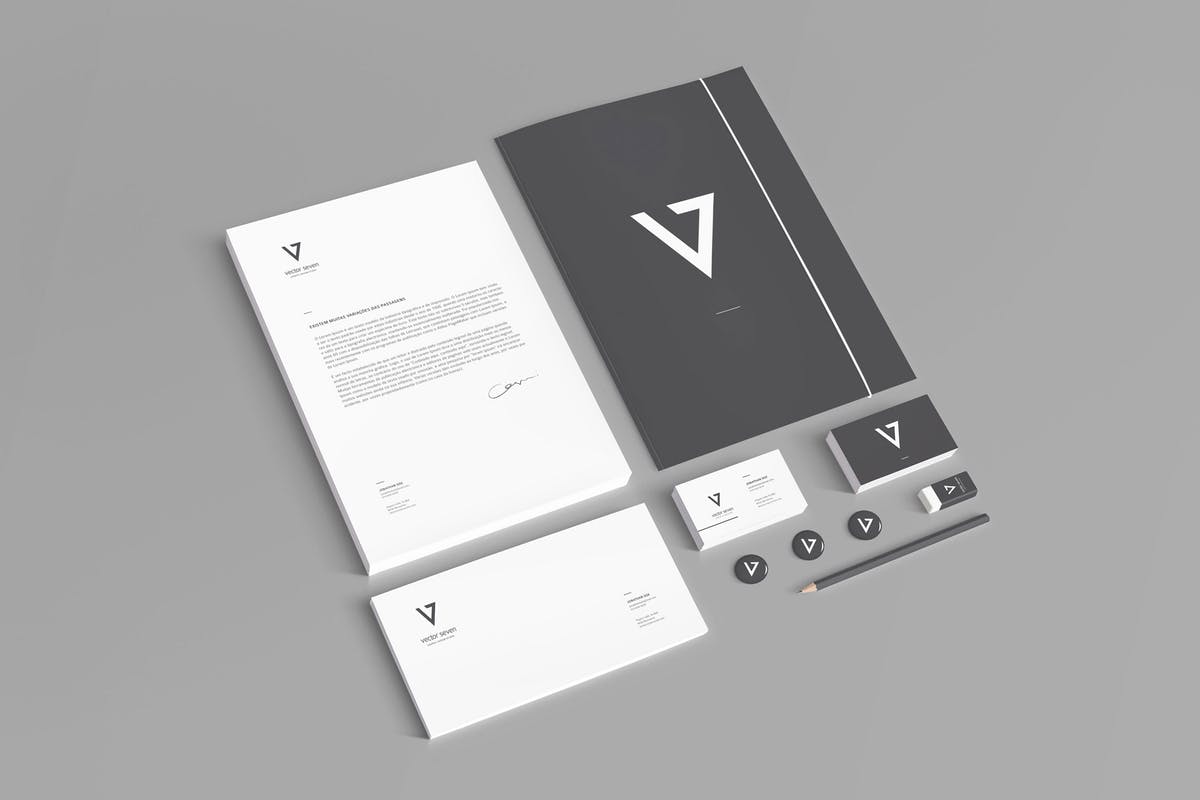 逼真品牌VI设计演示企业办公用品样机2 Branding / Identity Mock-up 2插图