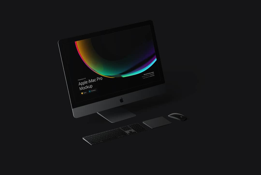超级主流桌面&移动设备样机系列：iMac & iMac Pro系列一体机样机 [兼容PS,Sketch;共4.79GB]插图(3)