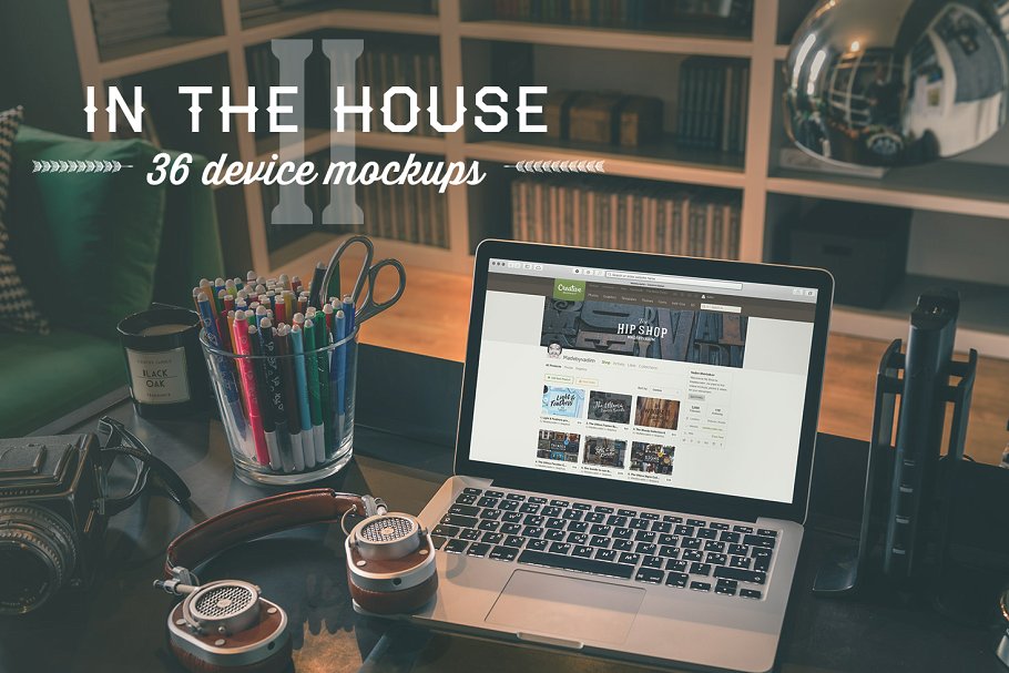 SOHO在家办公场景样机模板合集 In the house II插图