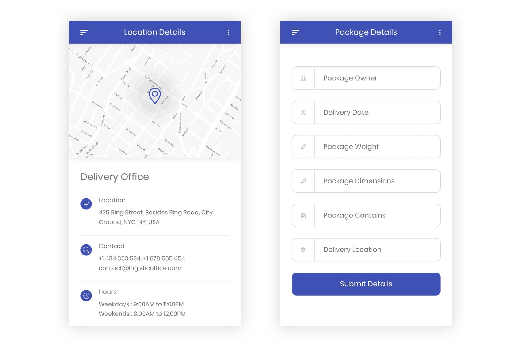 物流运输APP用户界面设计UI套件PSD模板 Shipment – Logistic & Transport UI Kit (Photoshop)插图(6)