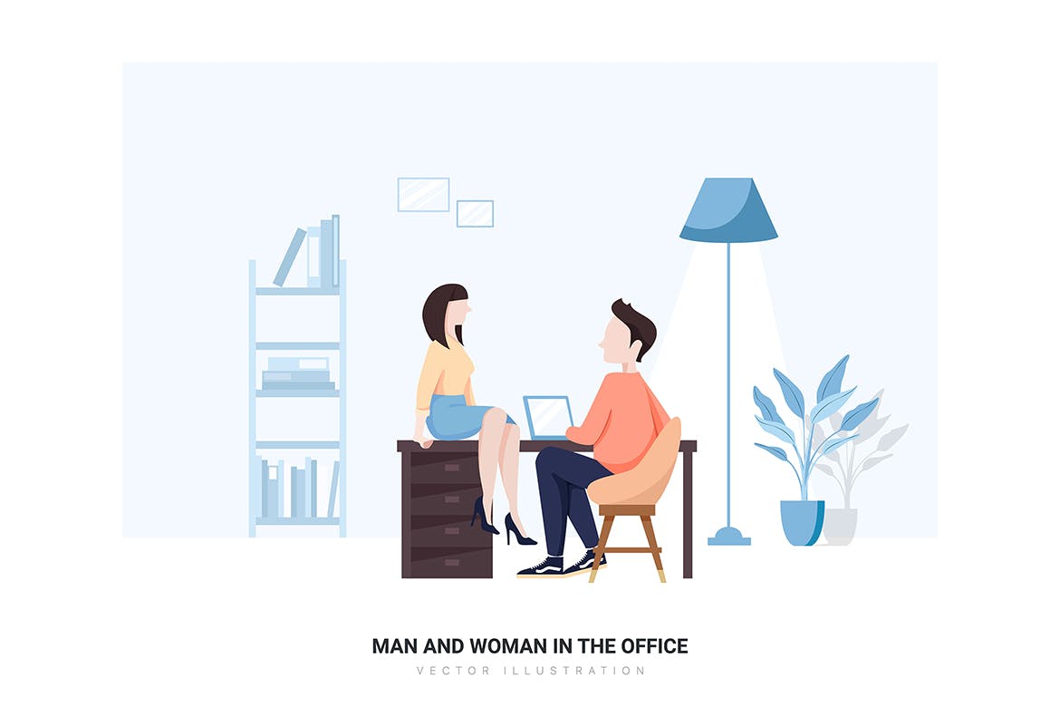 商业&办公室场景矢量插画素材包v1 Business Illustration Pack (Vol 01)插图(4)
