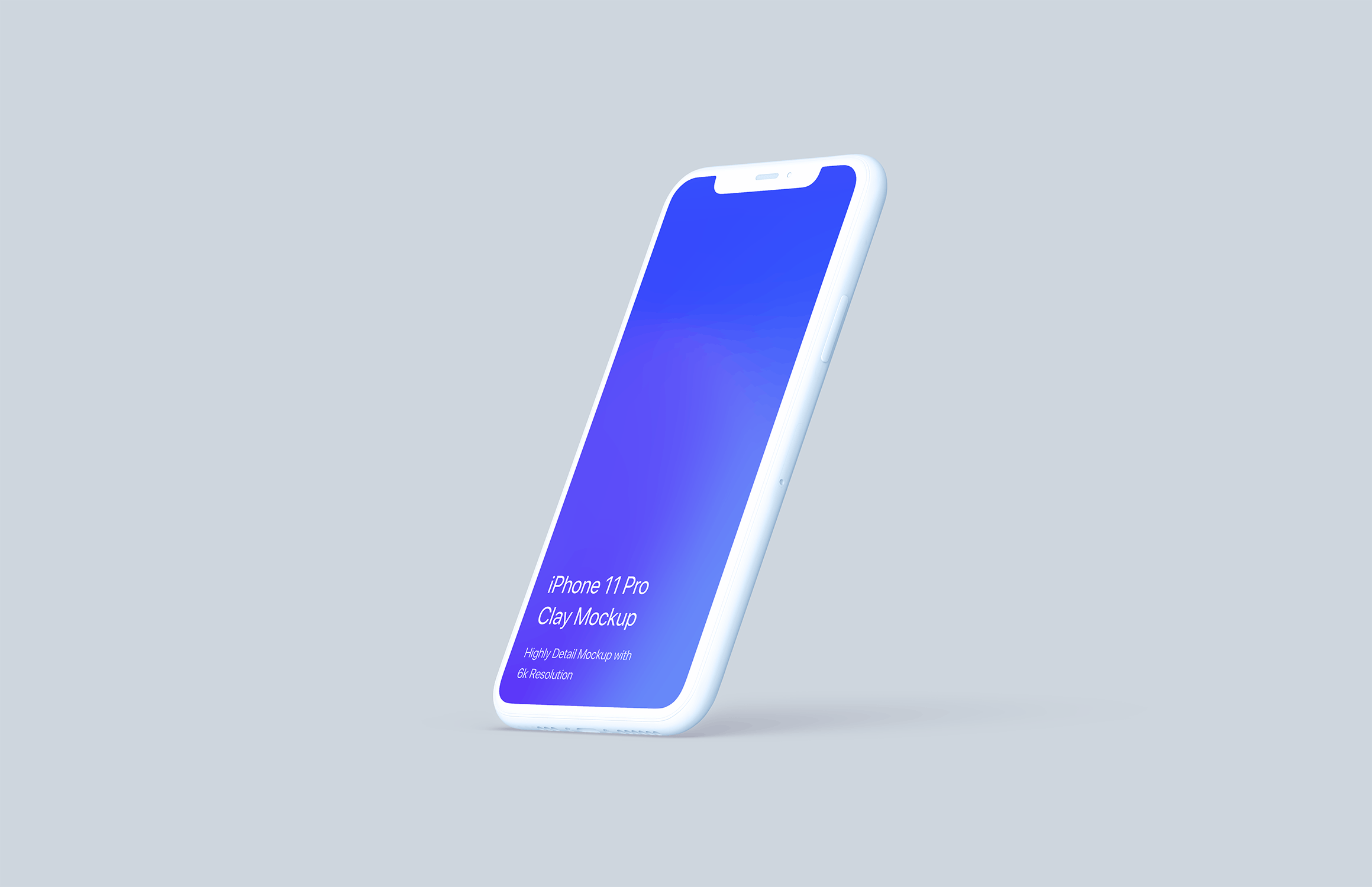 黏土材质iPhone 11 Pro智能手机素材库精选样机 Clay iPhone 11 Pro Mockup – Clay Mockup Scenes插图(4)