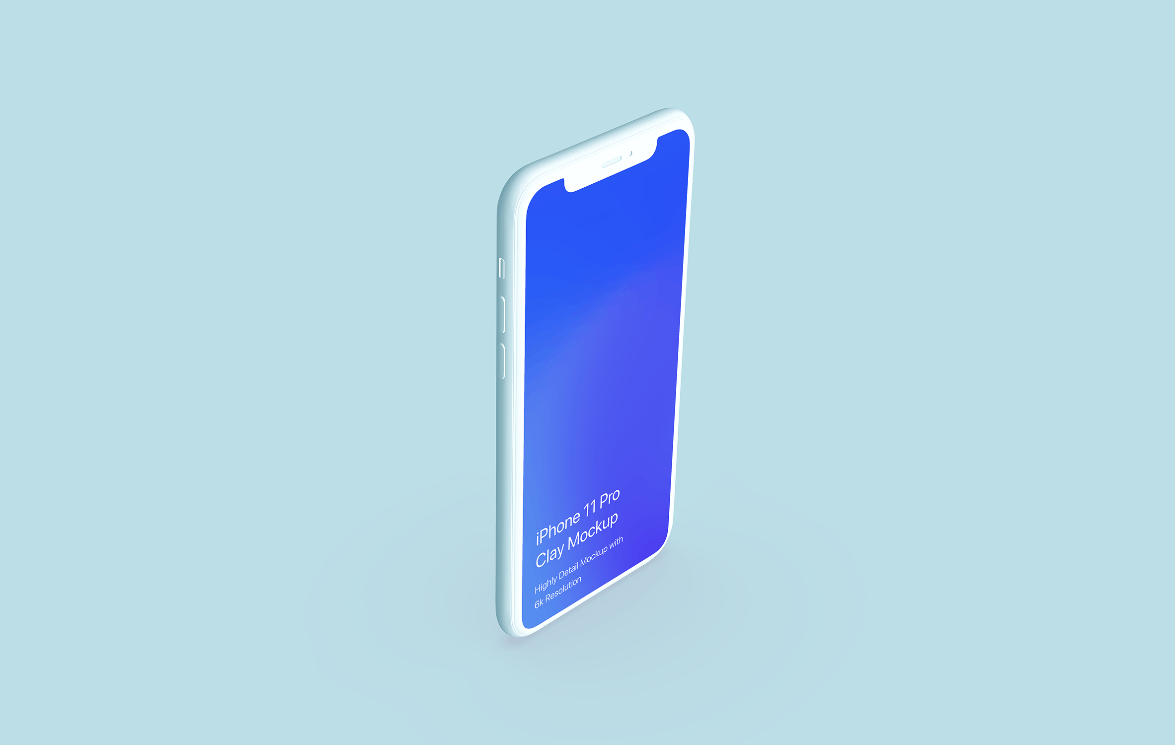 黏土材质iPhone 11 Pro智能手机素材库精选样机 Clay iPhone 11 Pro Mockup – Clay Mockup Scenes插图(13)