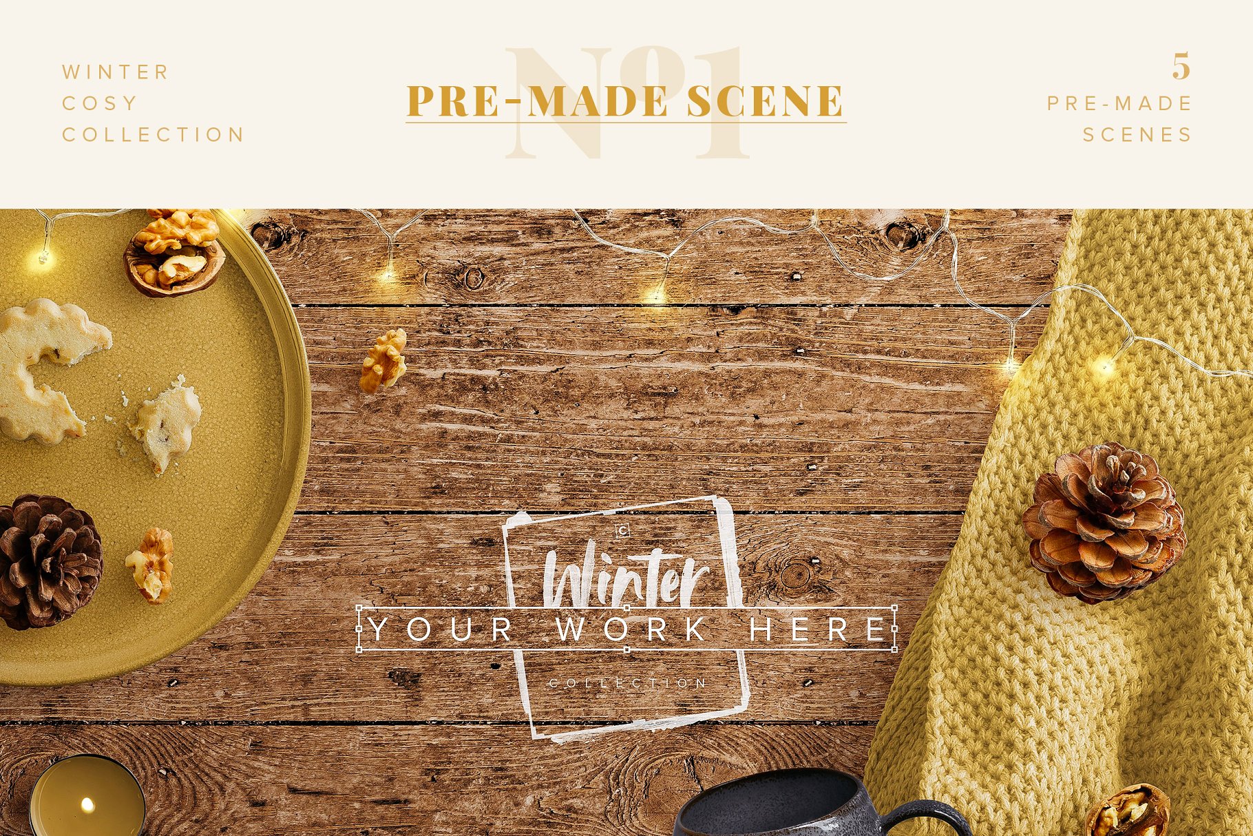 冬日气氛巨无霸Banner场景模板 Winter Cosy Collection – CS插图(1)