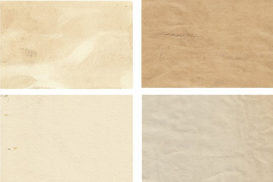 13种风格老式纸张纹理背景 Set of 13 old paper backgrounds插图(2)