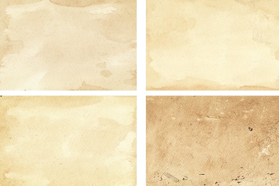 13种风格老式纸张纹理背景 Set of 13 old paper backgrounds插图(3)