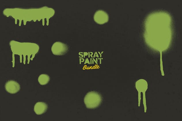 高分辨率涂料喷漆肌理纹理套装 Spray Paint Bundle插图(7)