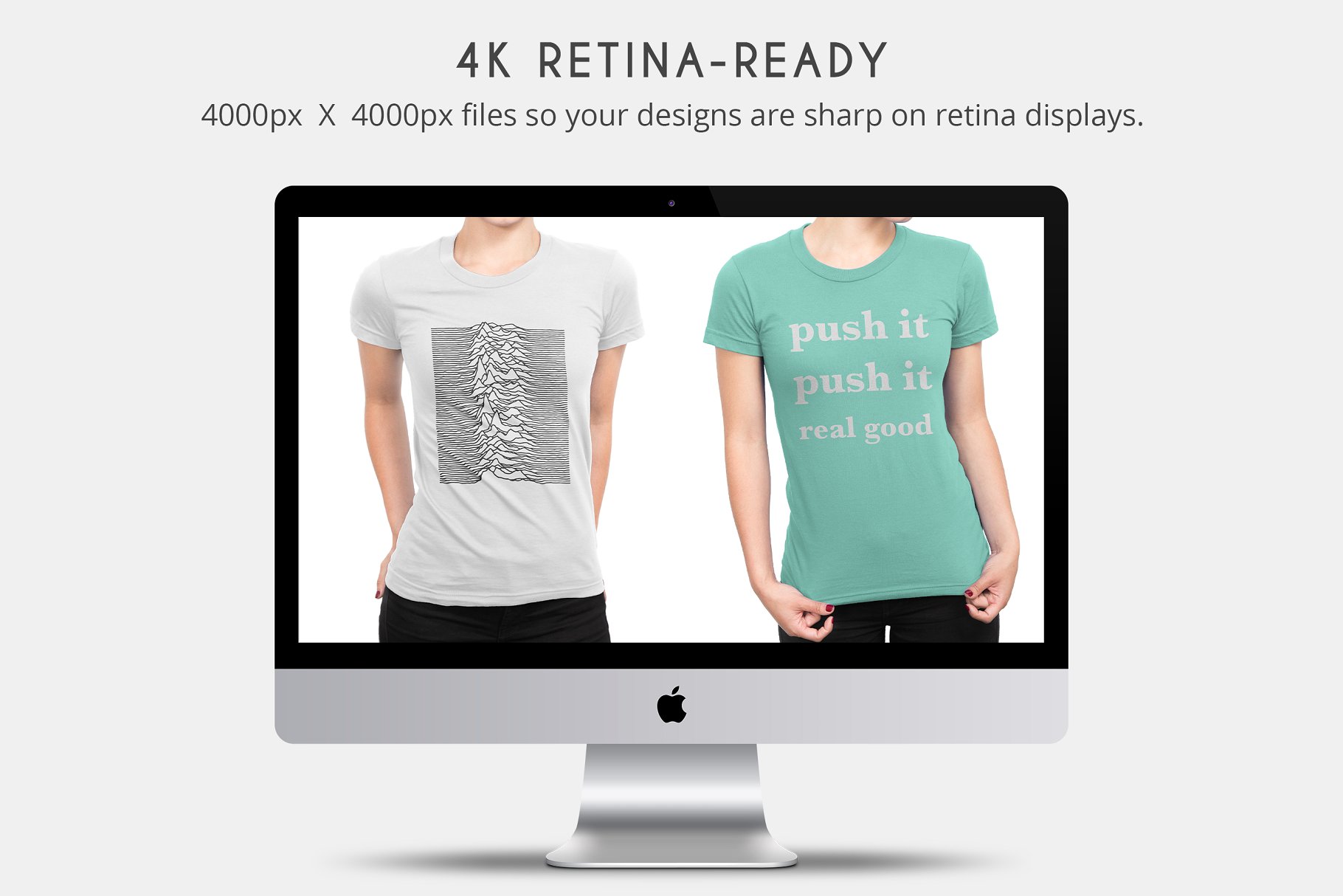 女士短袖图案T恤展示样机 Women’s T-Shirt Apparel Mockups插图(4)