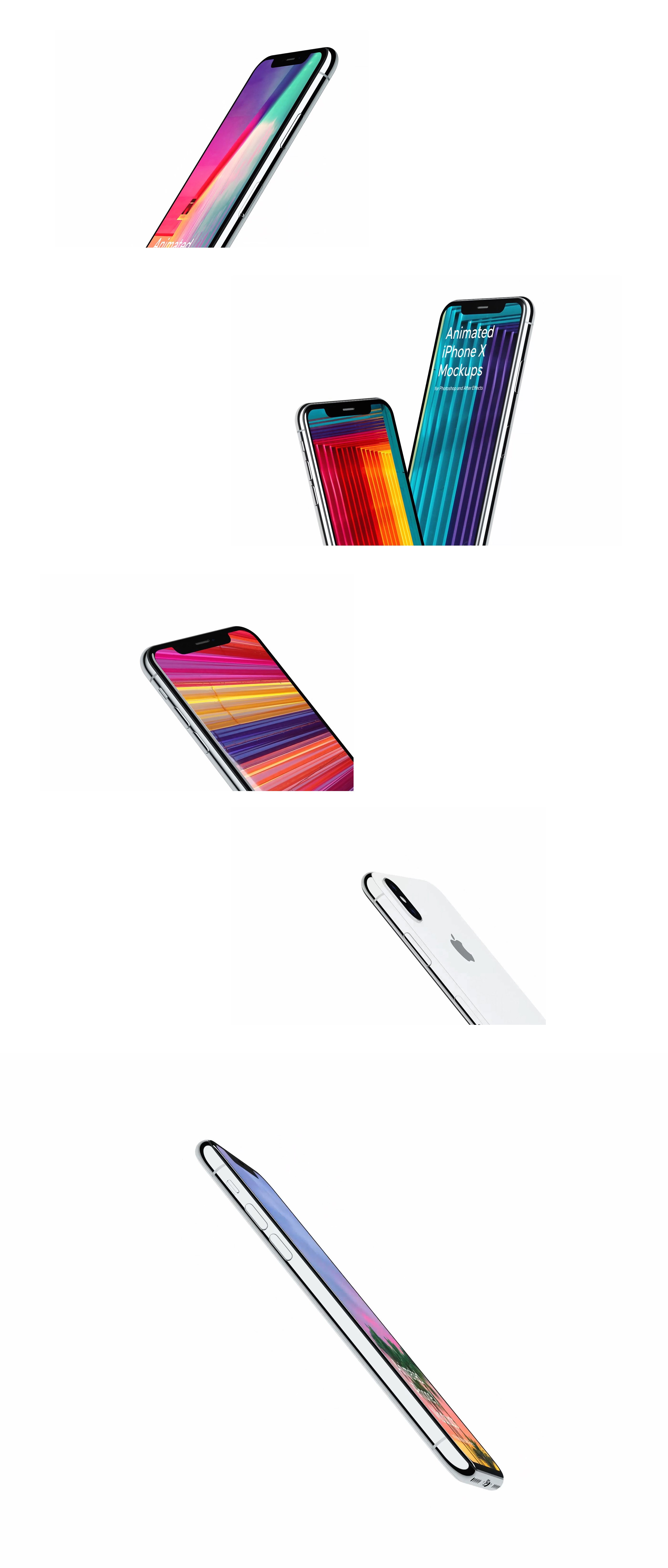 UI设计展示动态样机AE模板 for iPhone X插图(2)