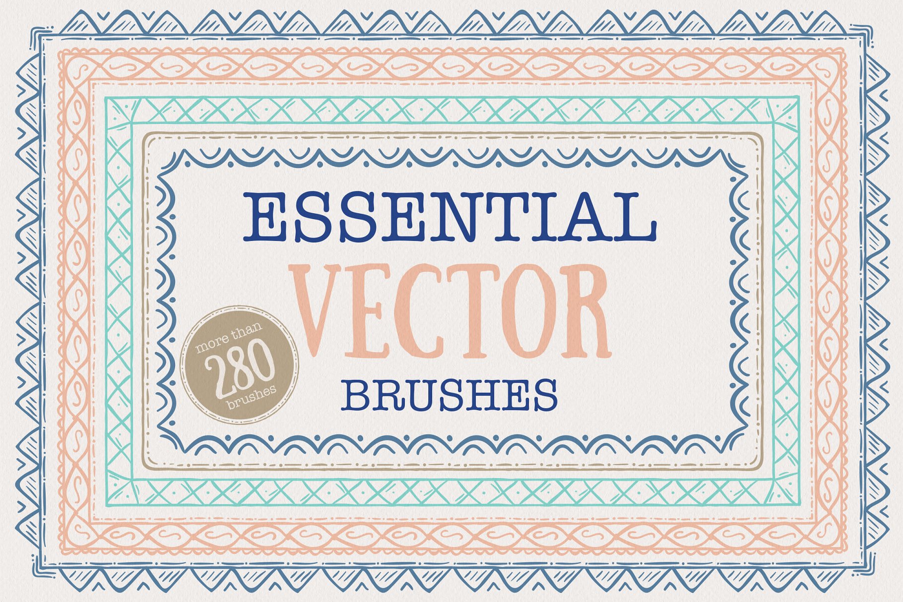 矢量花边装饰AI笔刷套件 Essential Vector Decoration Kit插图(6)