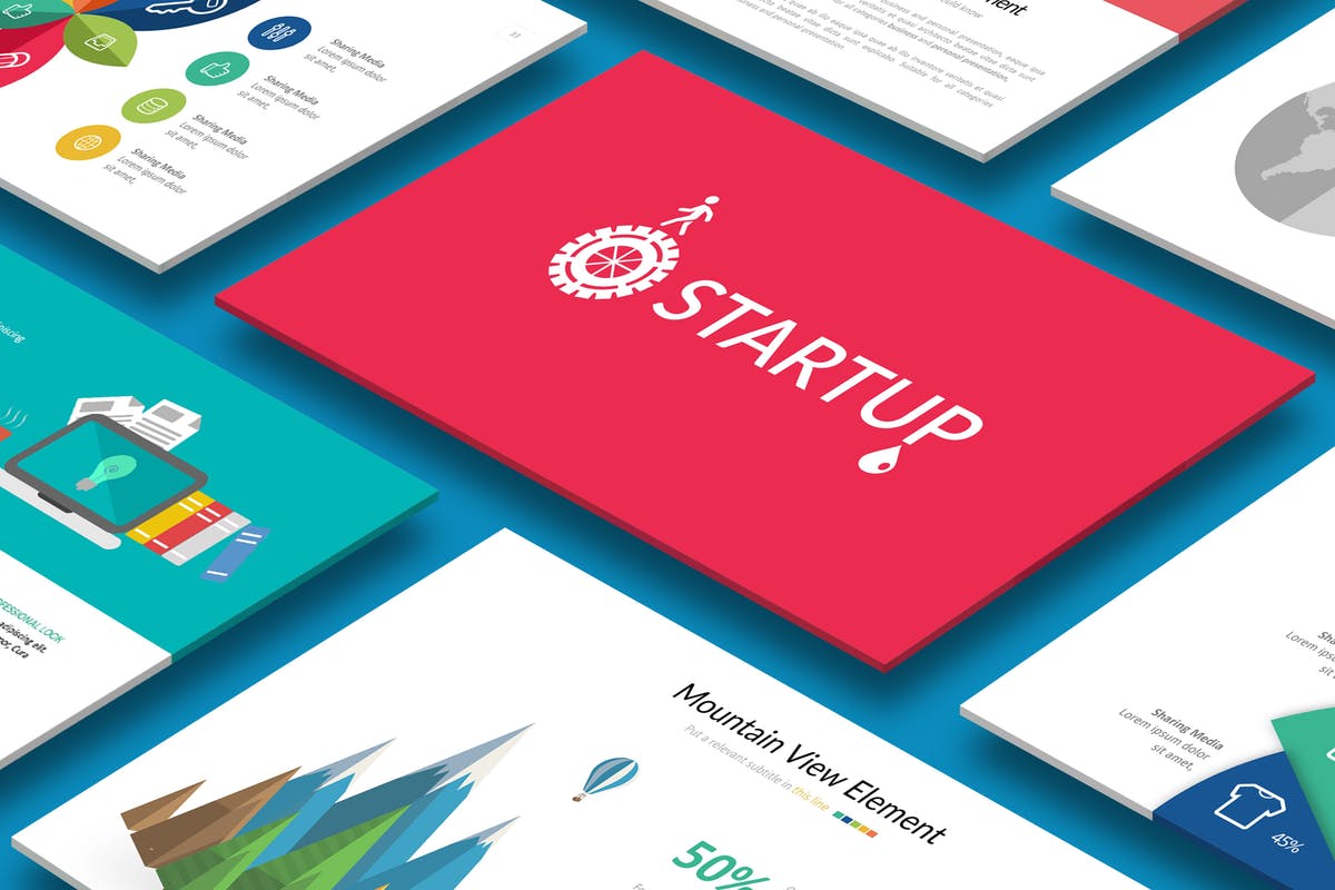 项目启动/项目启动会PPT幻灯片模板 STARTUP Powerpoint Template插图