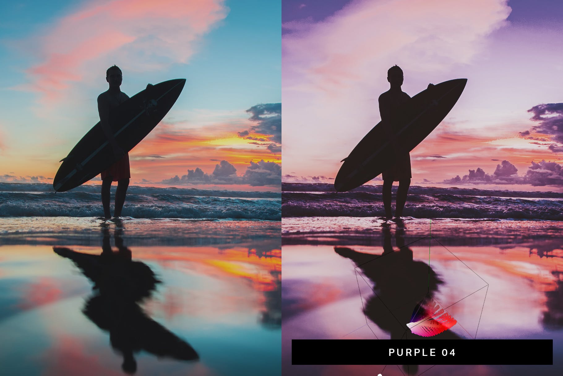50个日出日落摄影调色滤镜素材库精选LR预设 50 Sunset Color Changer Lightroom Presets and LUTs插图(3)