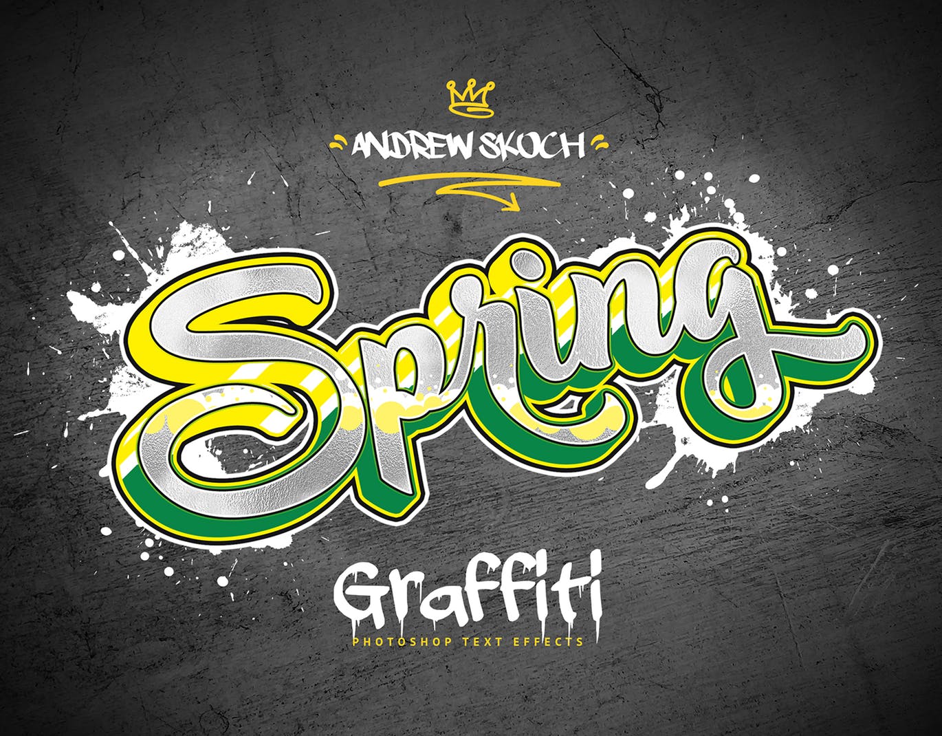 街头涂鸦文字效果PSD分层模板v3 Graffiti Text Effects Vol.3插图(7)