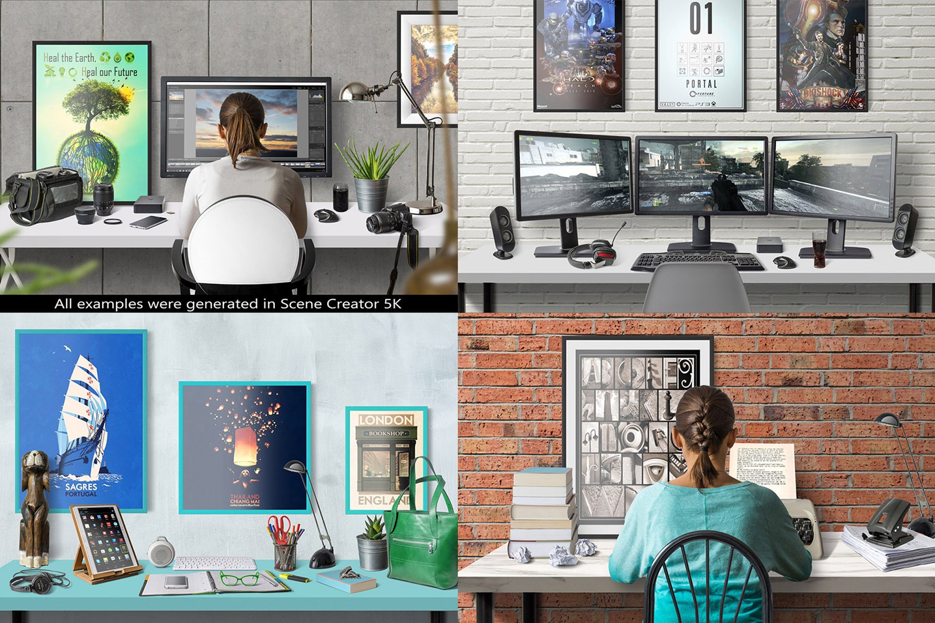 5K高清场景生成模板 SCENE CREATOR 5K Mockup（场景模板、海报、独立元素&背景）插图(15)