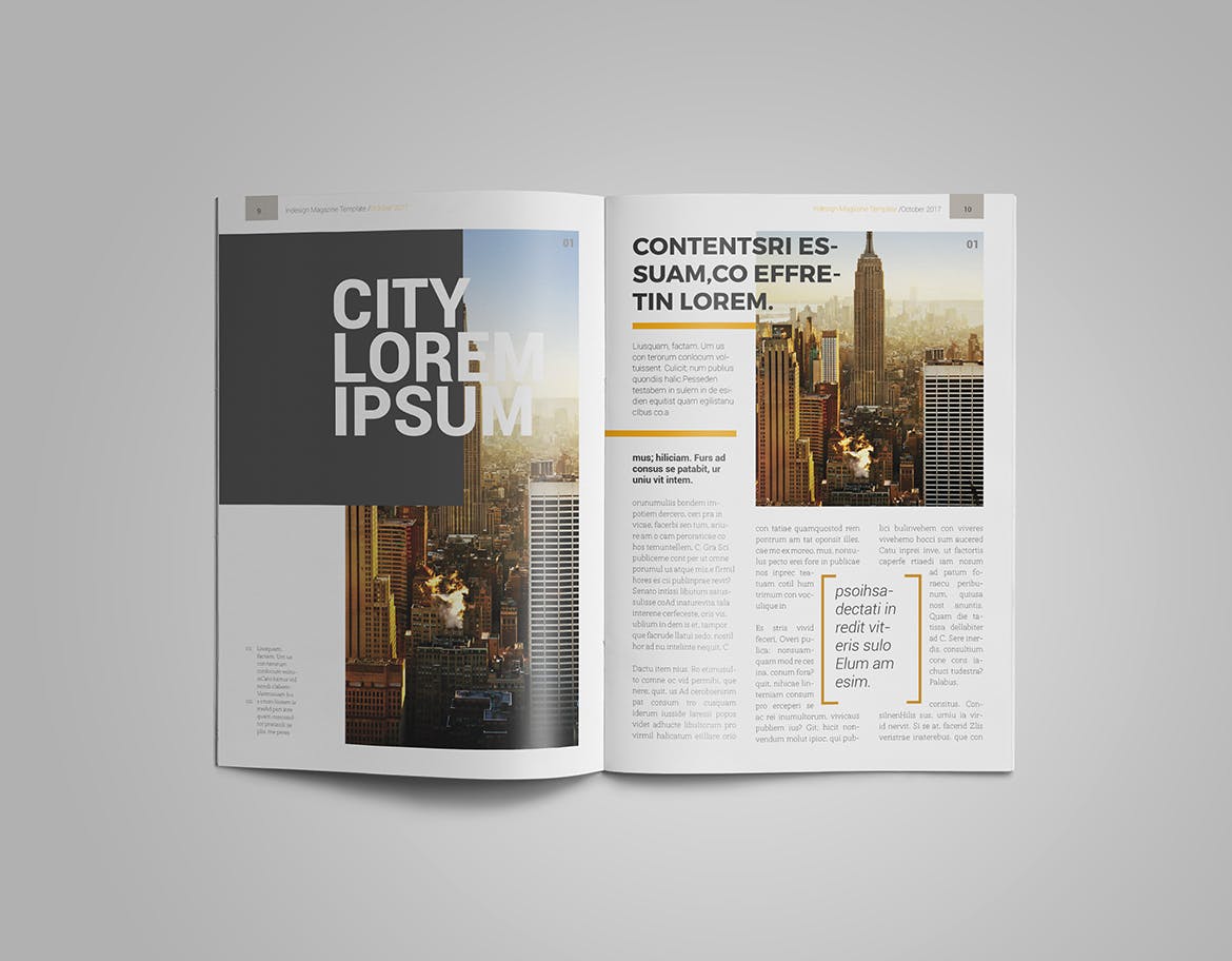 女性时尚主题素材库精选杂志版式设计InDesign模板 InDesign Magazine Template插图(5)
