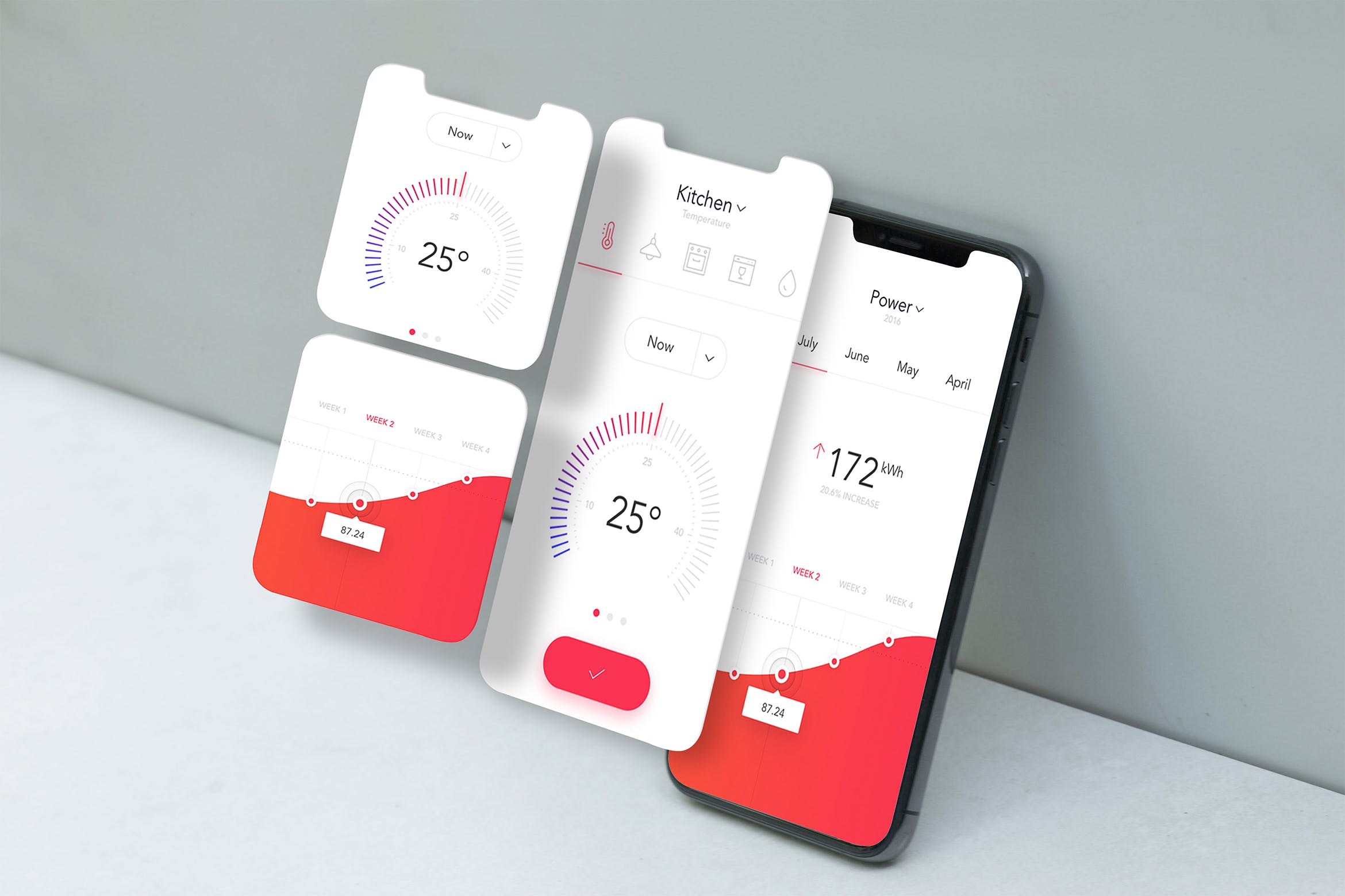 手机APP应用UI设计效果图素材库精选样机 Mobile App Mockup插图