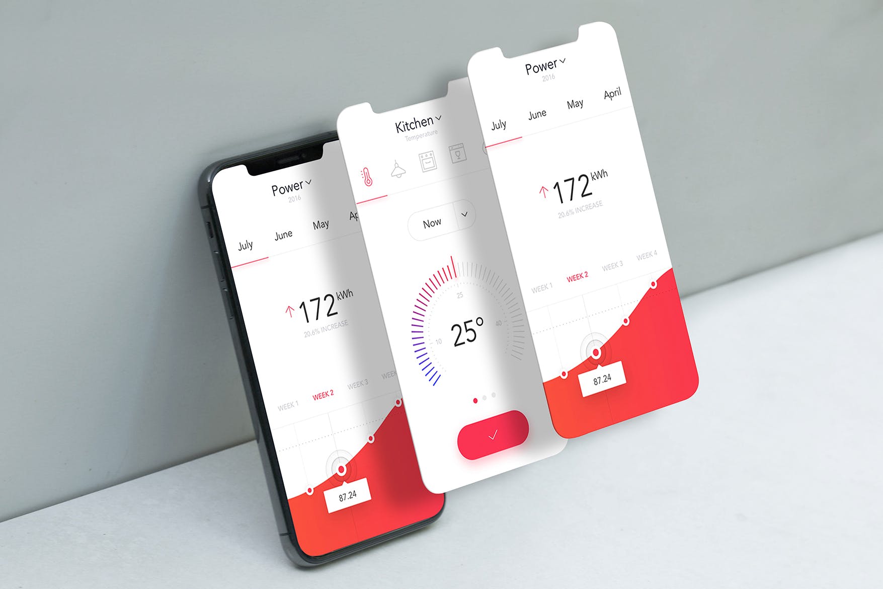 手机APP应用UI设计效果图素材库精选样机 Mobile App Mockup插图(1)