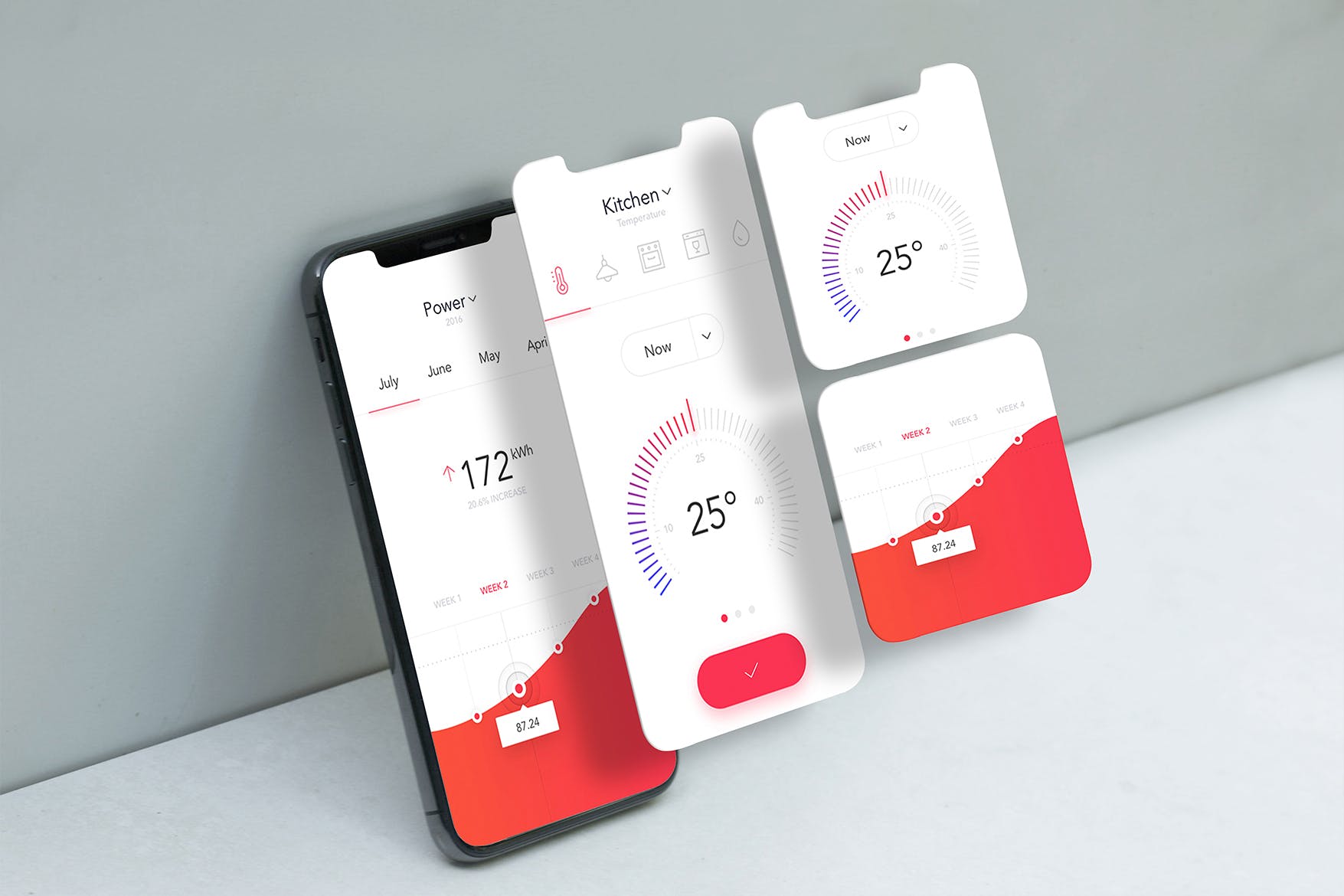 手机APP应用UI设计效果图素材库精选样机 Mobile App Mockup插图(3)