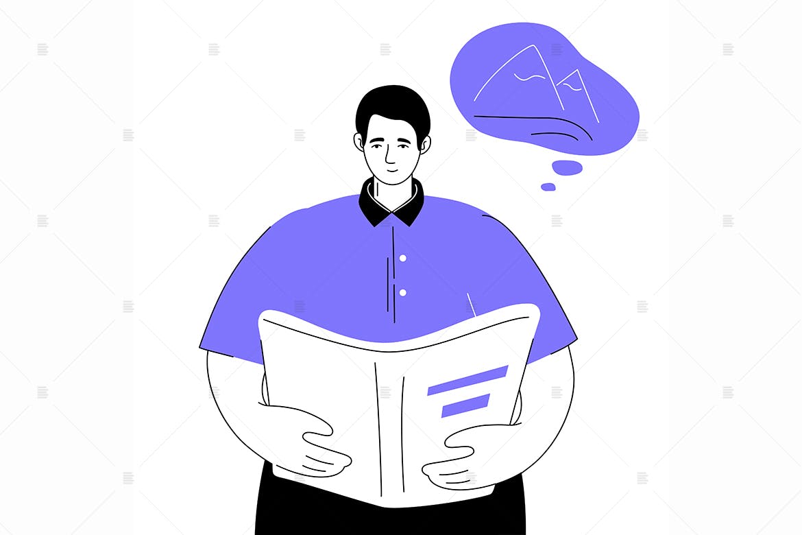 商业策略主题扁平设计风格矢量插画素材库精选 Business strategy – flat design style illustration插图