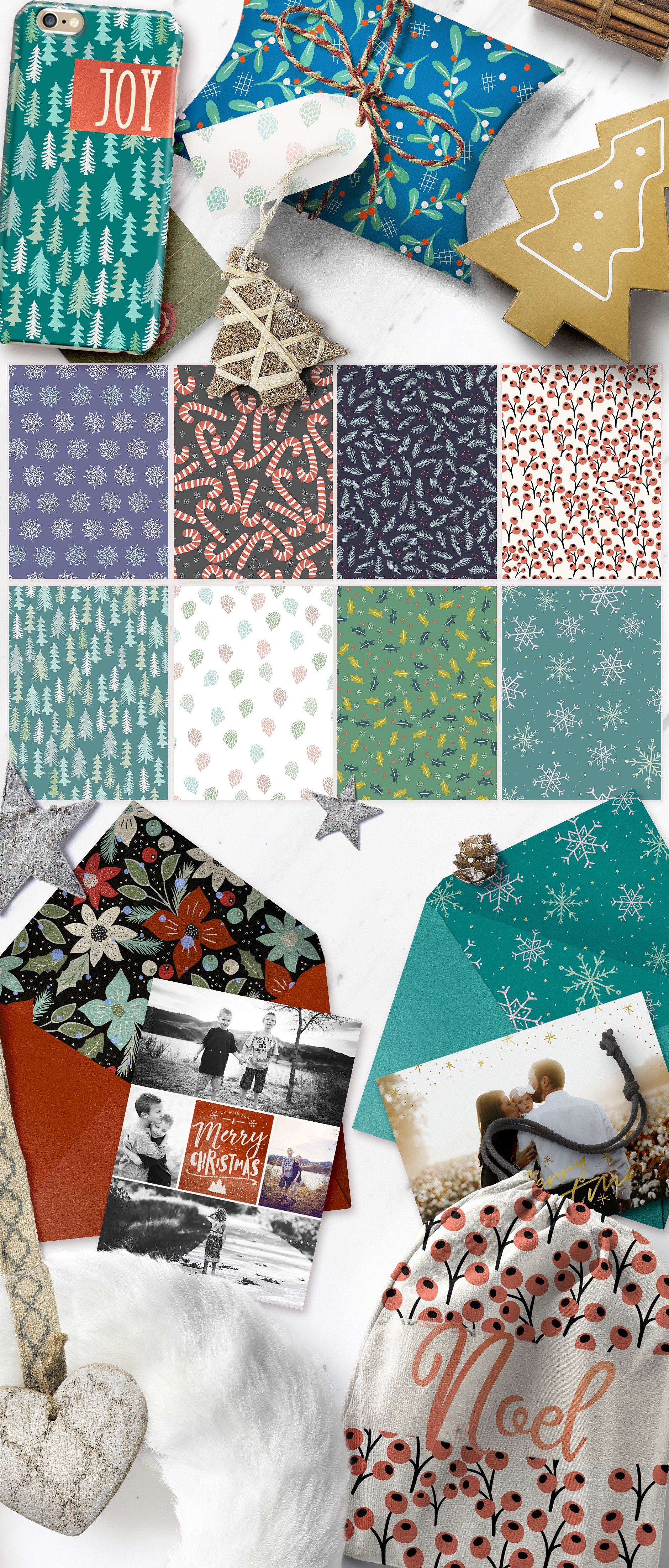 节日主题图案无缝纹理合集 Holiday Seamless Patterns插图(3)