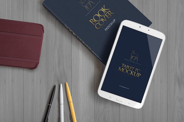 精装图书封面设计样机 Hard Book Mockups插图(3)