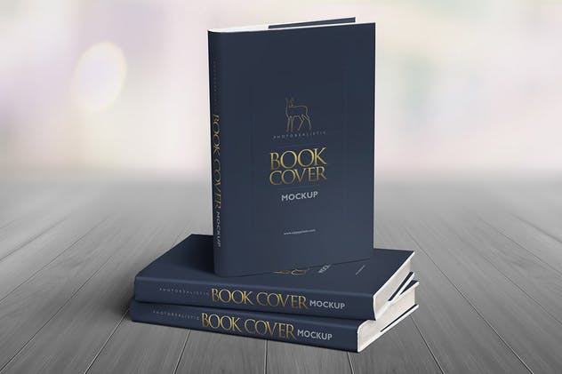 精装图书封面设计样机 Hard Book Mockups插图(4)