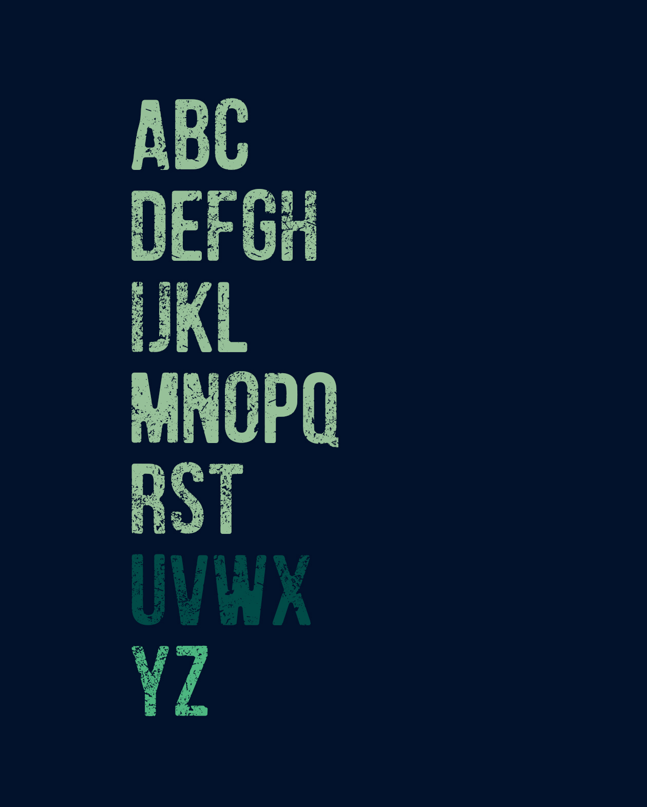 旧派风格速写大写字母英文装饰字体素材库精选 Humger Free Font插图(1)