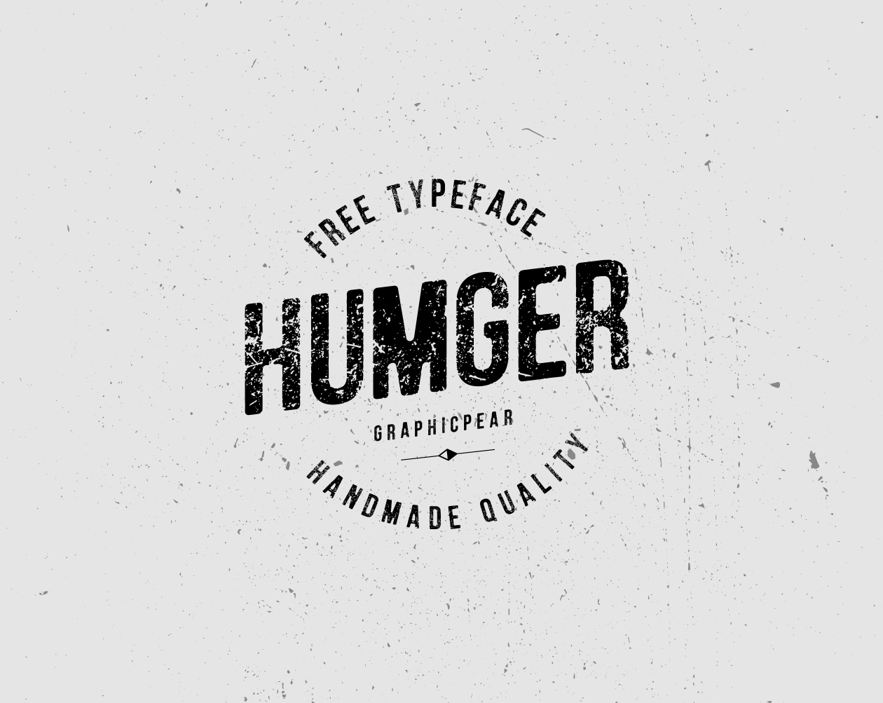 旧派风格速写大写字母英文装饰字体素材库精选 Humger Free Font插图(2)