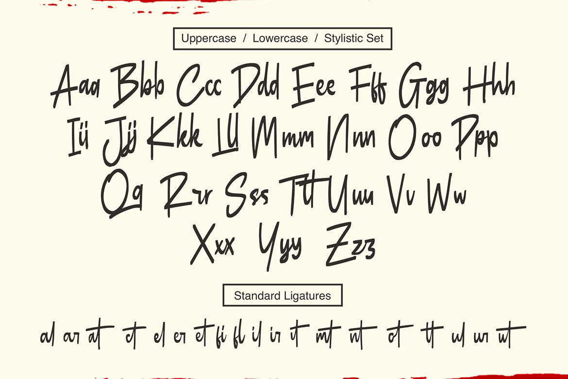 马克笔手工绘制英文手写字体下载 Butner – Marker Font插图(1)