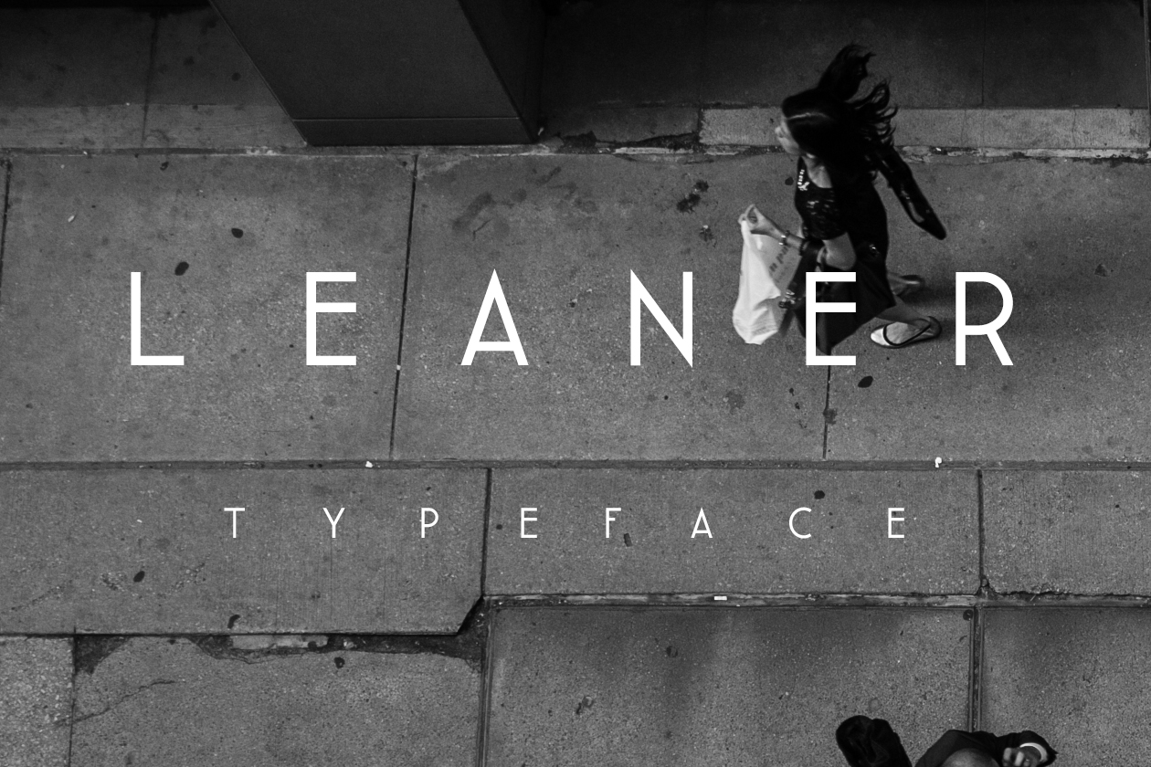 简约风格瘦体英文无衬线字体 Leaner Font插图