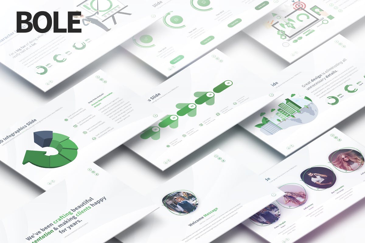 多用途信息图表企业商务PPT模板下载 Bole – Multipurpose PowerPoint Presentation插图