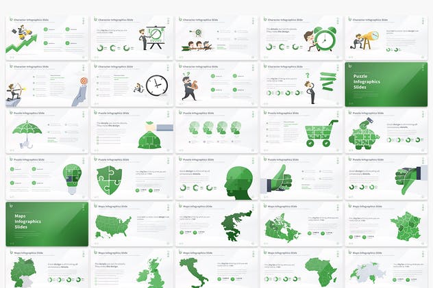 多用途信息图表企业商务PPT模板下载 Bole – Multipurpose PowerPoint Presentation插图(3)