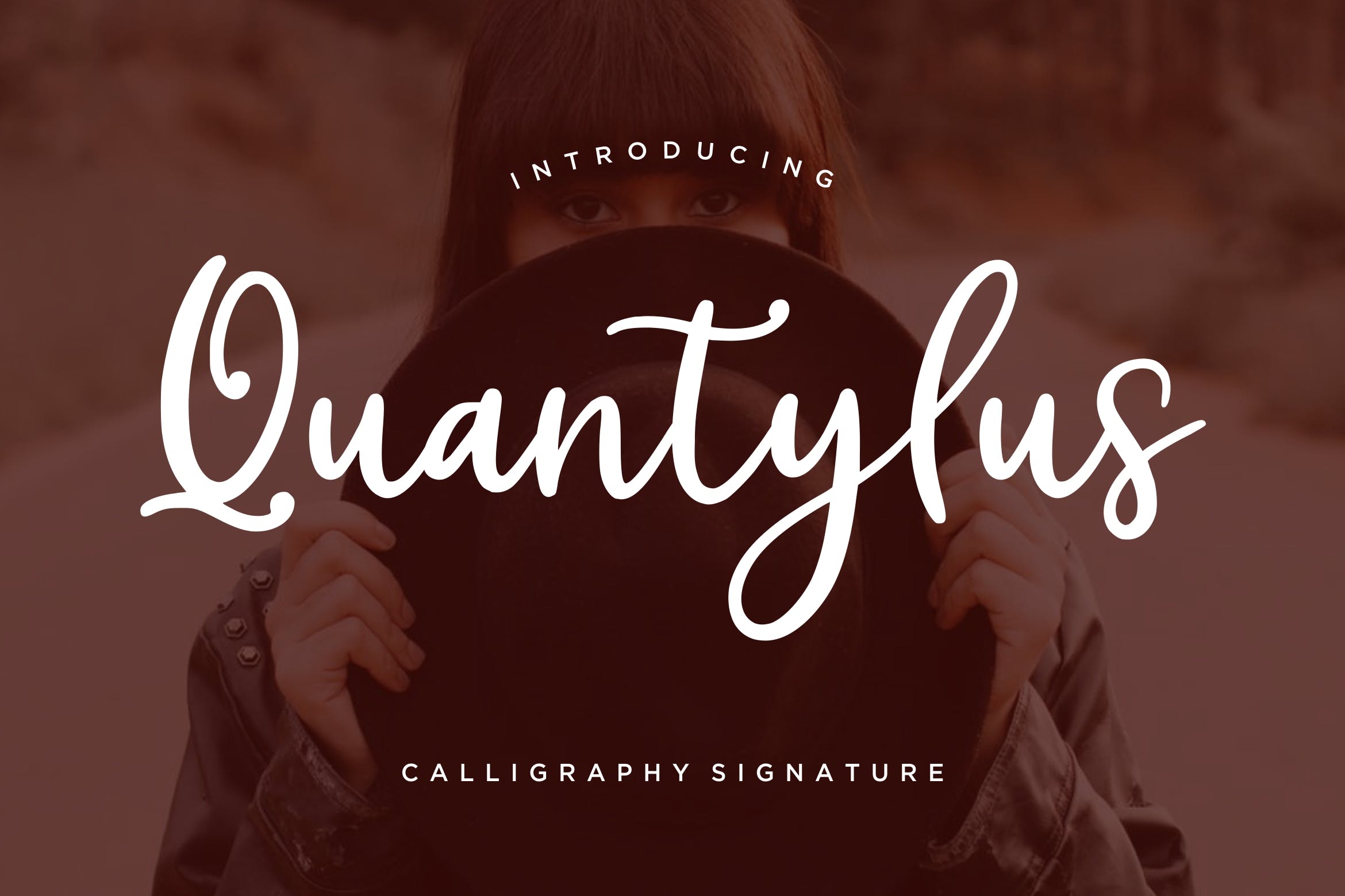 现代优雅英文签名书法字体下载 Quantylus Calligraphy Signature插图