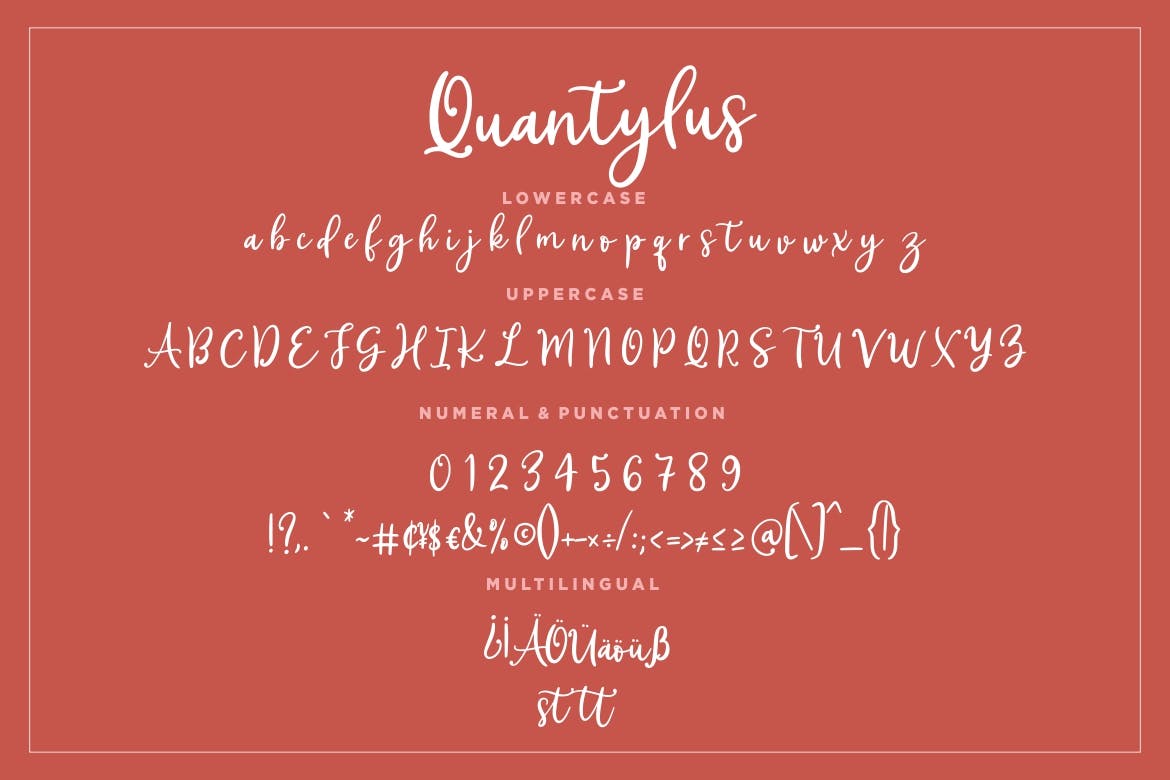 现代优雅英文签名书法字体下载 Quantylus Calligraphy Signature插图(6)