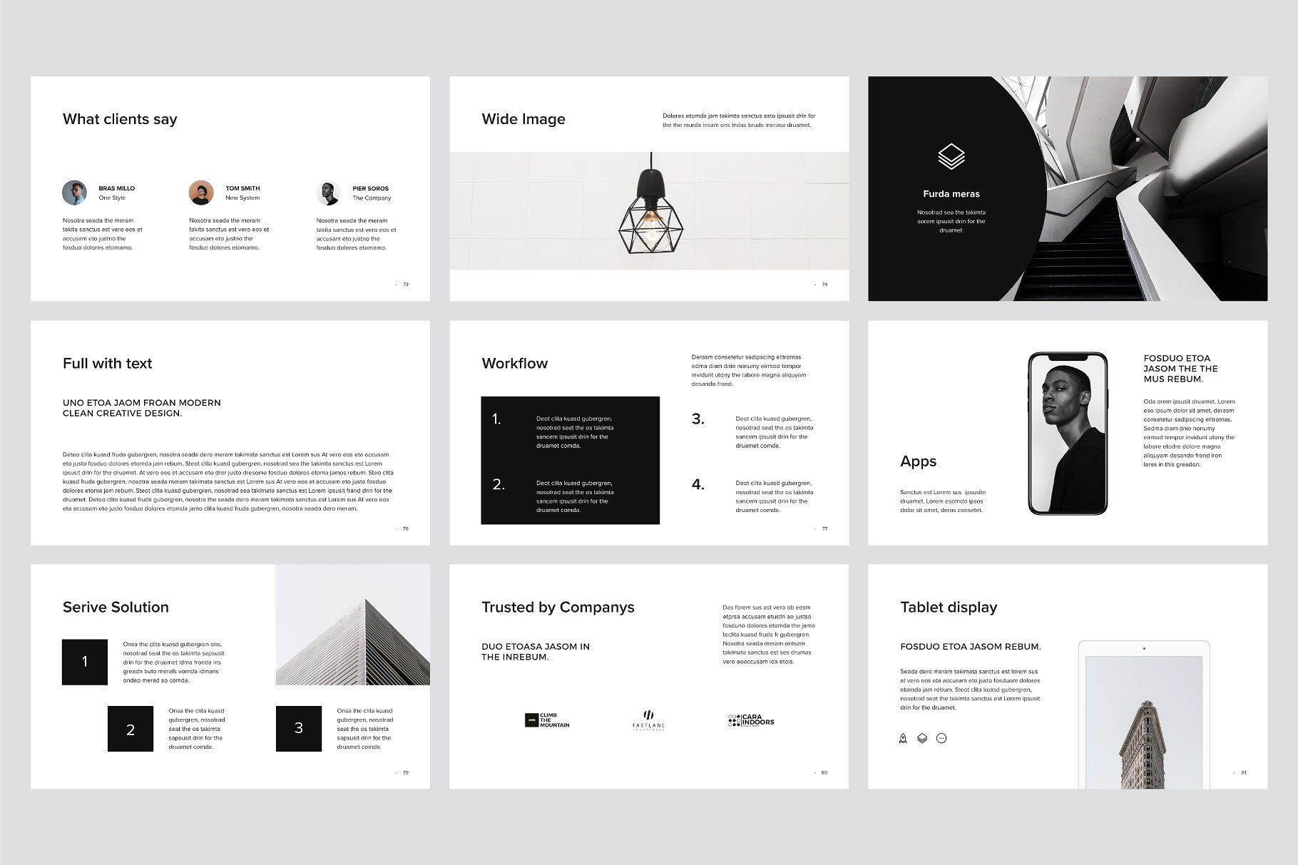 现代简约风格企业团队介绍谷歌幻灯片模板 MURO – Google Slides Template +Bonus插图(12)