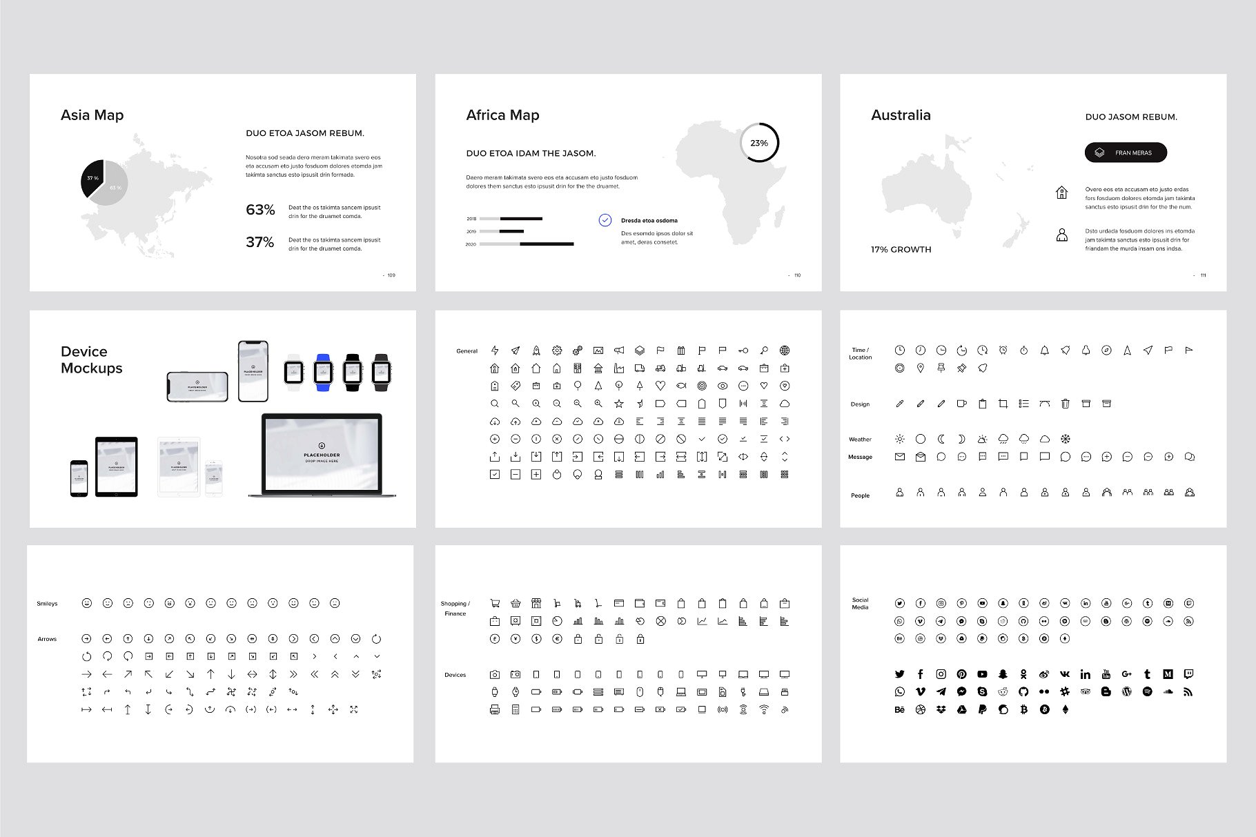 现代简约风格企业团队介绍谷歌幻灯片模板 MURO – Google Slides Template +Bonus插图(16)