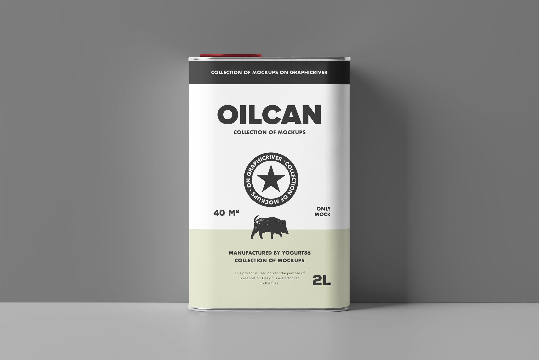 方形油罐外观设计图素材库精选模板 Oil Can Mock-up插图(2)